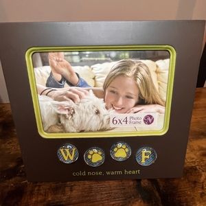 Woof cold nose warm heart 4x6 frame